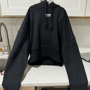Adidas crop hoodie sweater